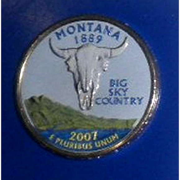 MONTANA COLORIZED QUARTER & FIRST DAY COVER BY POSTAL COMMEMORATIVE SOCIETY - Picture 3 of 4